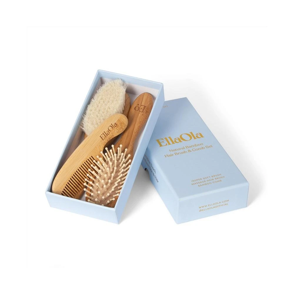 商品EllaOla|3-Piece Bamboo Brush & Comb Set,价格¥209,第1张图片
