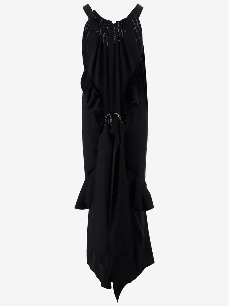 商品MAISON MARGIELA|MAISON MARGIELA CONTRAST STITCHING LONG DRESS,价格¥6215,第2张图片详细描述