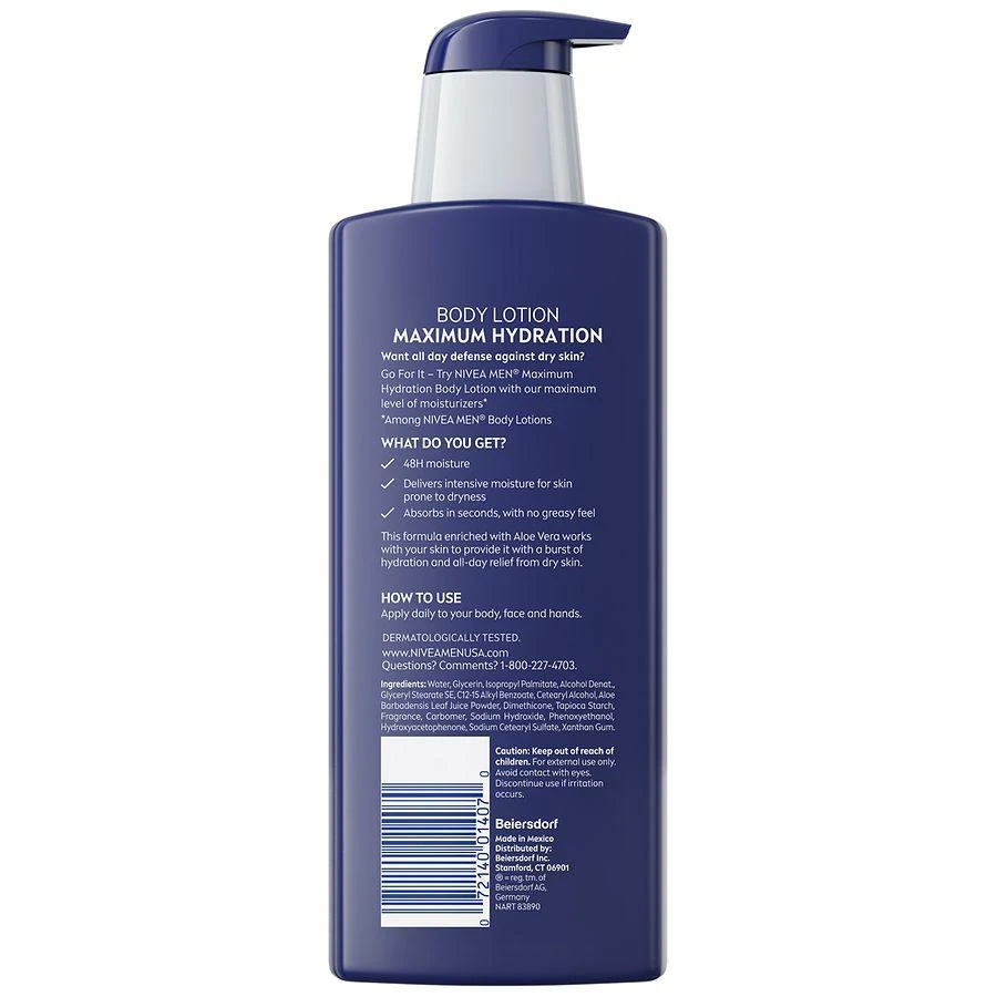商品Nivea|Maximum Hydration Nourishing Body Lotion Aloe Vera,价格¥74,第4张图片详细描述