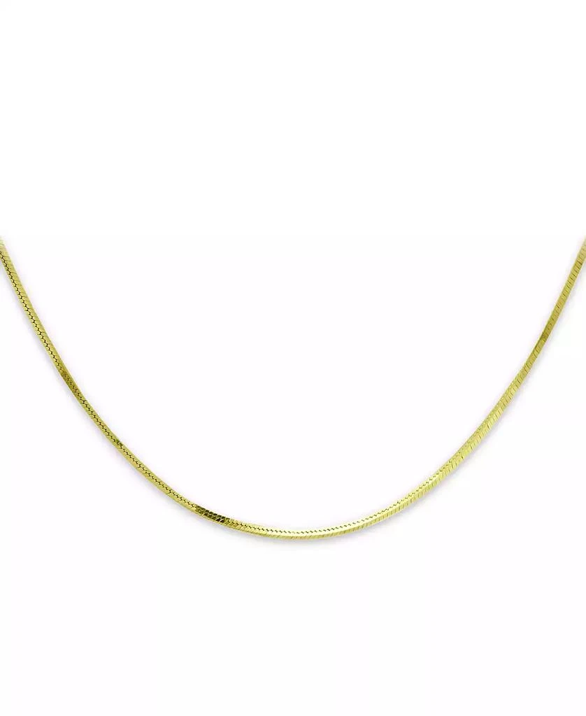 Square Snake Link 20" Chain Necklace in 18k Gold-Plated Sterling Silver, Created for Macy's 商品