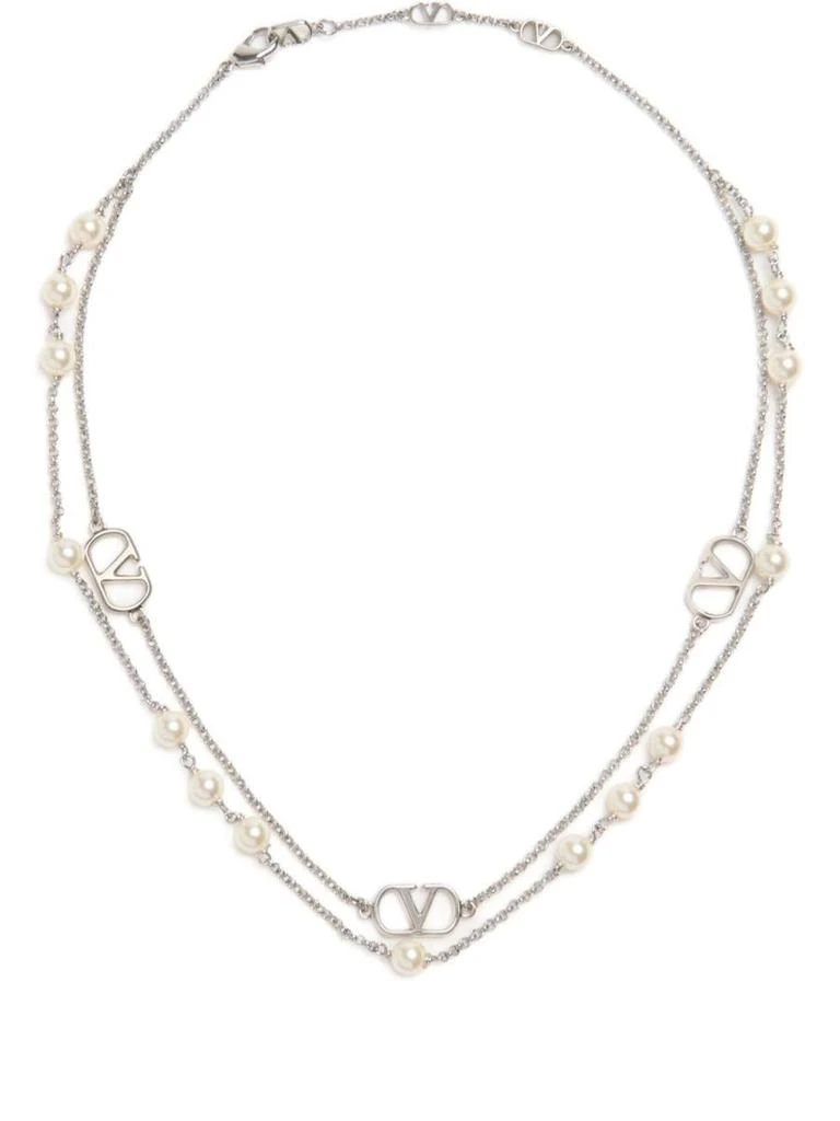 商品Valentino|Valentino Garavani Vlogo Signature Necklace With Swarowski Pearls,价格¥4506,第1张图片