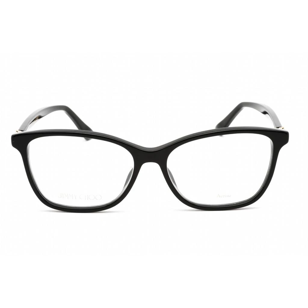 商品Jimmy Choo|Jimmy Choo Women's Eyeglasses - Full Rim Cat Eye Black Acetate/Metal | JC377 0807 00,价格¥546,第2张图片详细描述