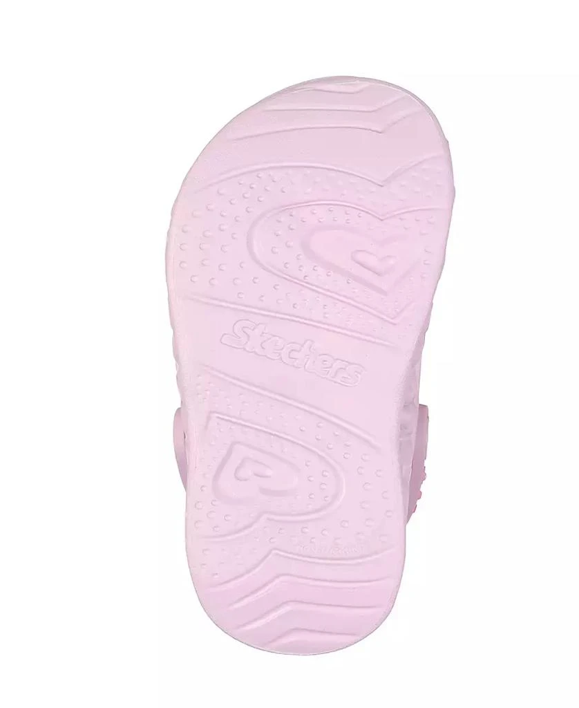 商品SKECHERS|Toddler Girls' Foamies: Light Hearted Casual Slip-On Clog Shoes from Finish Line,价格¥150,第4张图片详细描述