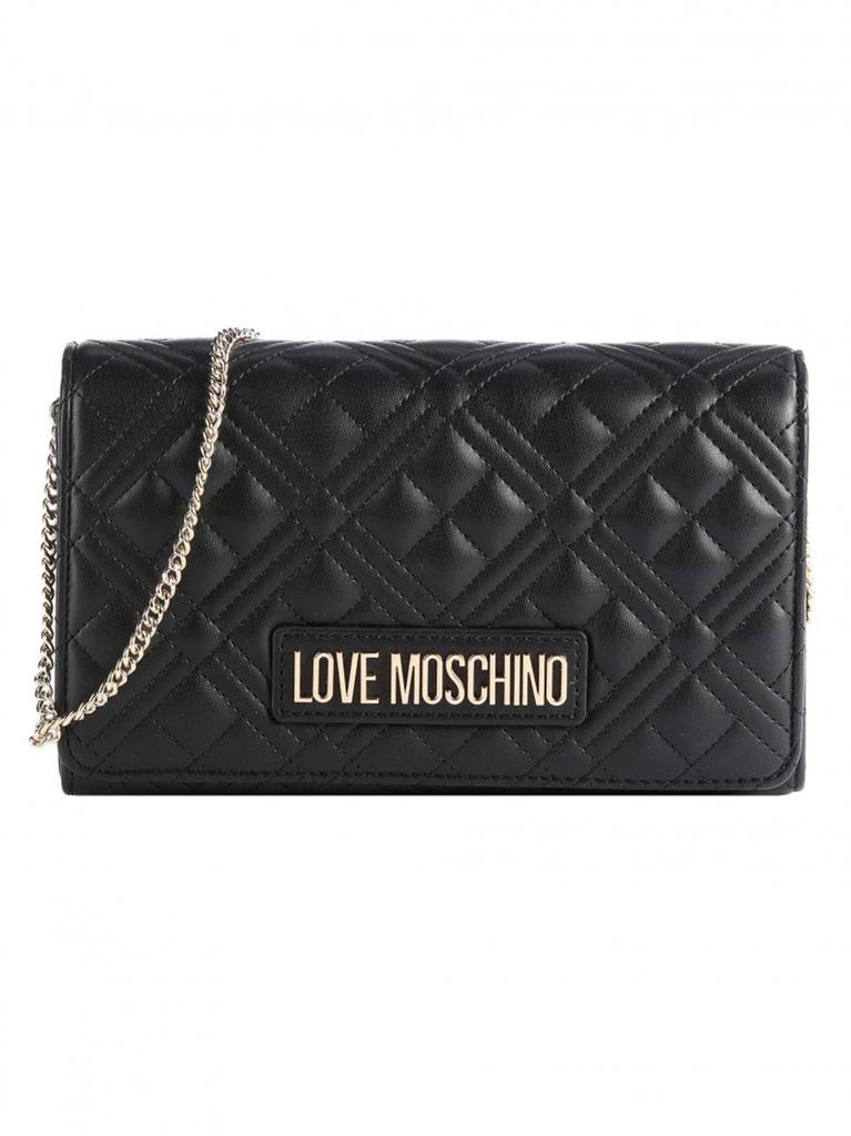 LOVE MOSCHINO Shoulder straps & Messenger Women Black商品第1张图片规格展示