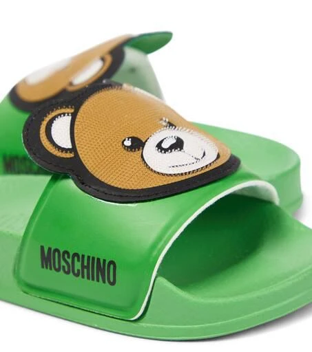 商品Moschino|Logo rubber slides,价格¥508,第5张图片详细描述