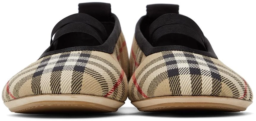 商品Burberry|驼色 Vintage Check 芭蕾鞋,价格¥6243,第2张图片详细描述