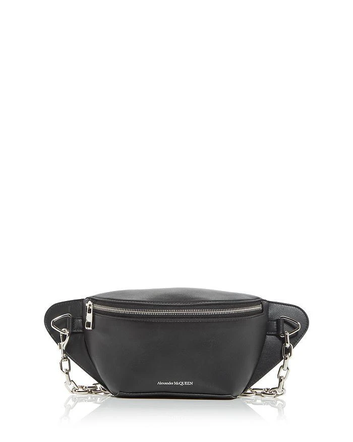 商品Alexander McQueen|Alexander Biker Leather Chain Belt Bag,价格¥3801,第1张图片