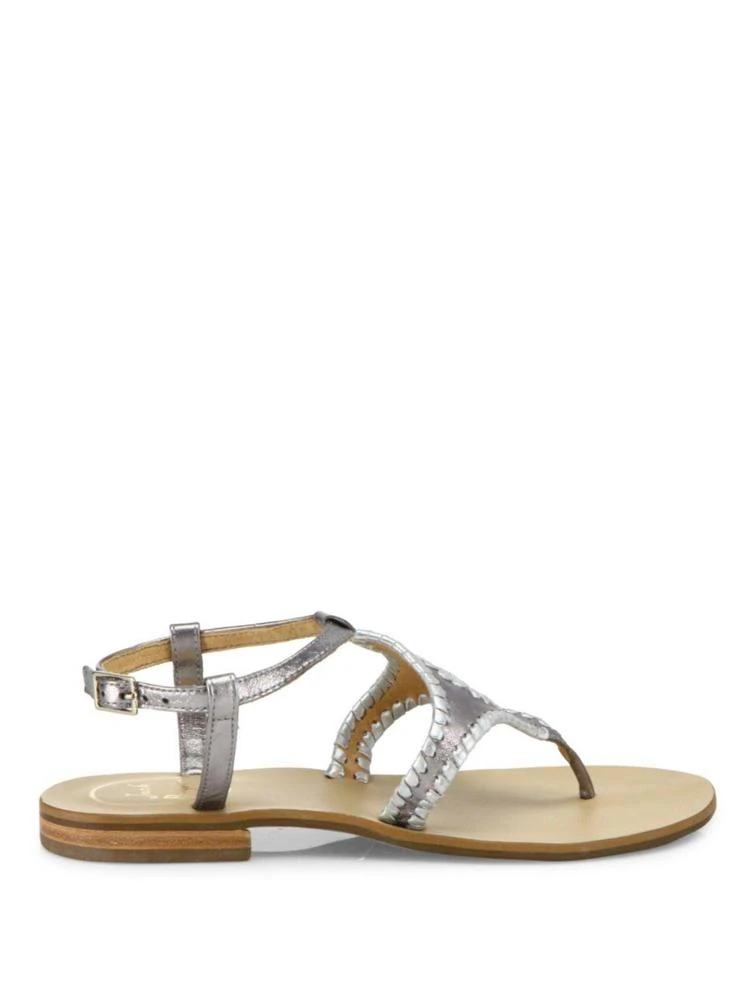 商品Jack Rogers|Jack Rogers - Maci Whipstitched Leather Sandals,价格¥725,第5张图片详细描述