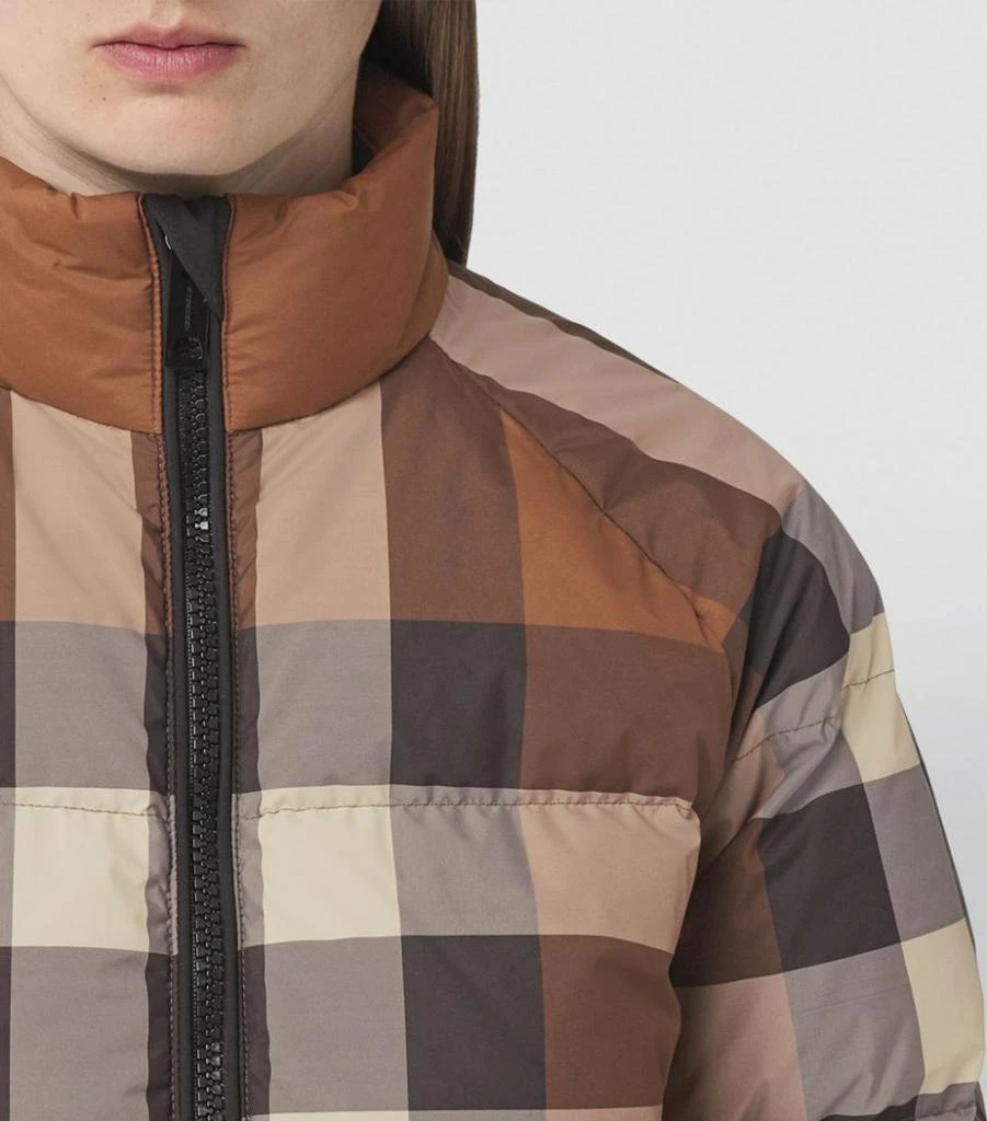 Cropped Check Puffer Jacket 商品