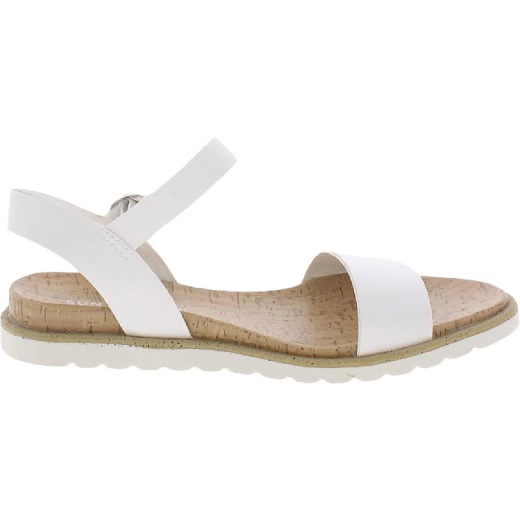Sun + Stone Womens Mattie Cork Faux Leather Slingback Sandals 商品