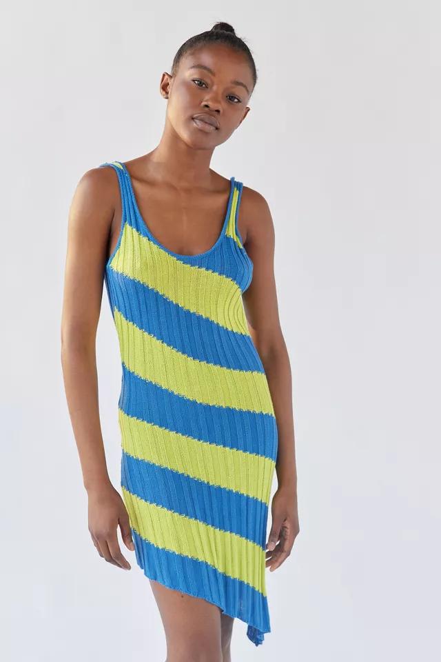 UO Topaz Knit Asymmetrical Mini Dress商品第4张图片规格展示
