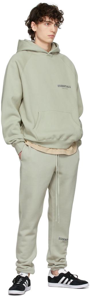 男款绿色抓绒运动裤 SSENSE 独家发售商品第4张图片规格展示