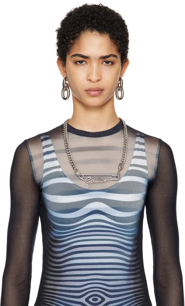 商品Jean Paul Gaultier|Silver 'The Gaultier Safety Pin' Necklace,价格¥1349,第2张图片详细描述