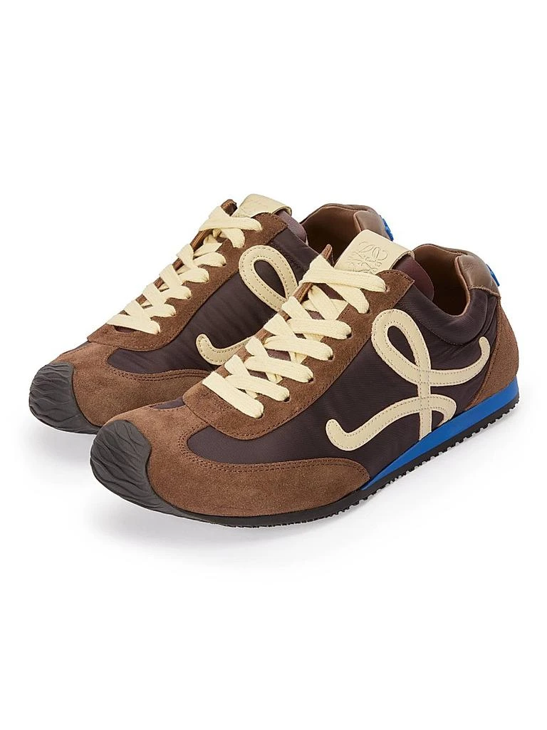 商品Loewe|Ballet Runner 2.0 Suede & Mesh Low-Top Sneakers,价格¥5869,第2张图片详细描述