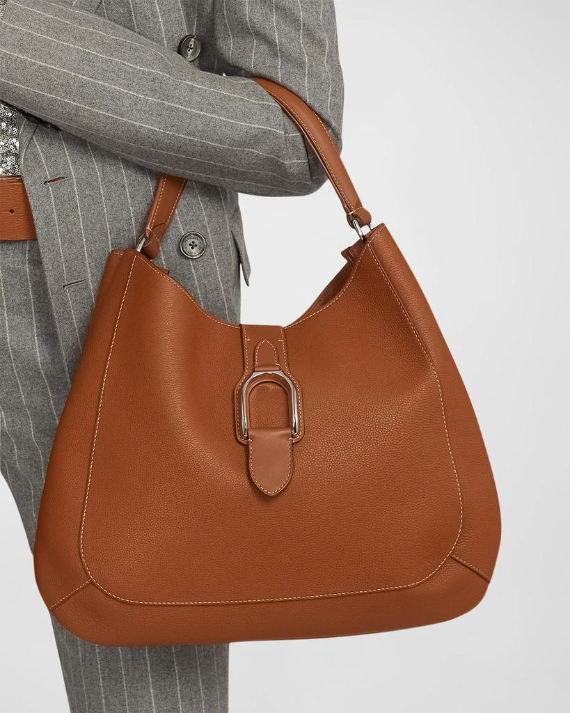 商品Ralph Lauren|Welington Calfskin Medium Shoulder Bag,价格¥25890,第2张图片详细描述