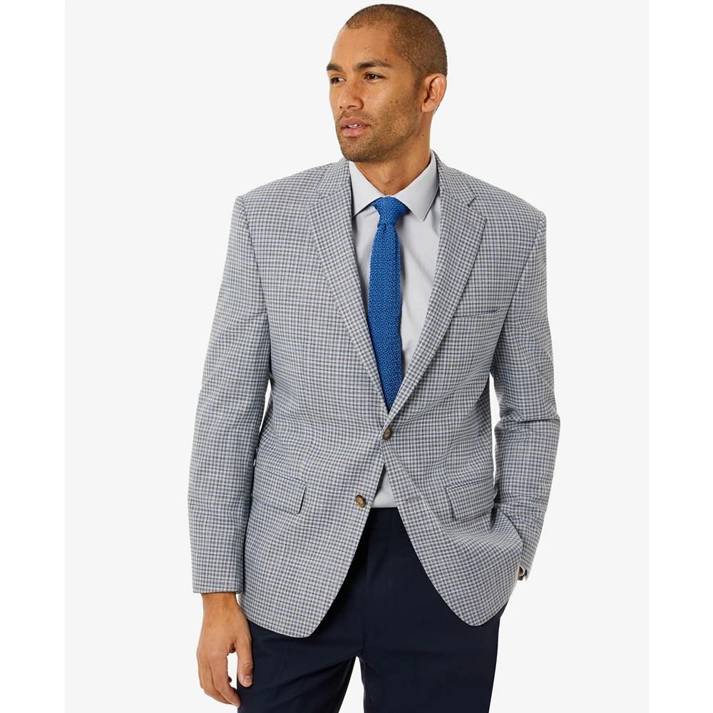 商品Ralph Lauren|Men's UltraFlex Grey & Blue Check Blazer,价格¥738,第3张图片详细描述