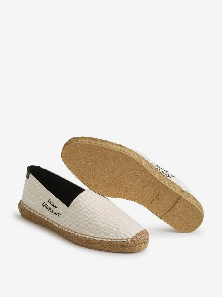 商品Yves Saint Laurent|Saint Laurent Embroidered Canvas Espadrilles,价格¥3912,第4张图片详细描述