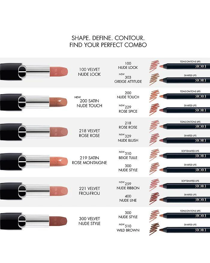 商品Dior|Rouge Dior Contour No Transfer Lip Liner Pencil,价格¥261,第2张图片详细描述