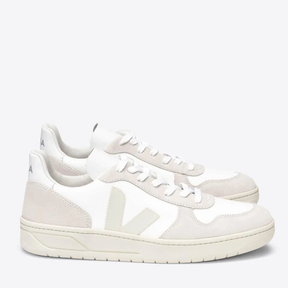 商品Veja|VEJA WOMEN'S V10 B-MESH TRAINERS - WHITE/NATURAL PIERRE,价格¥695,第2张图片详细描述