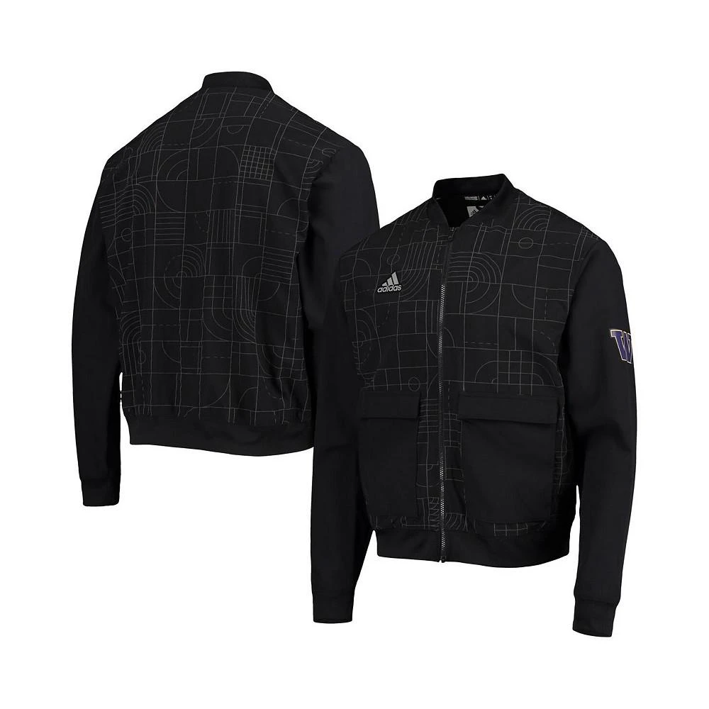 商品Adidas|Men's Black Washington Huskies Playoff Pack Full-Zip Jacket,价格¥659,第1张图片