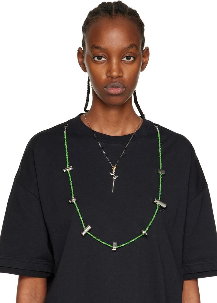 商品Ambush|Silver Rose Charm Necklace,价格¥1571,第2张图片详细描述