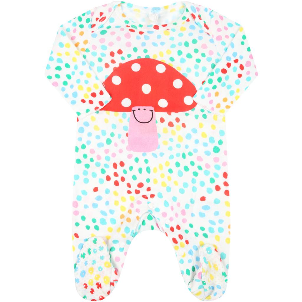 Stella McCartney Kids White Set For Baby Girl With Polka Dots And Mushrooms商品第2张图片规格展示