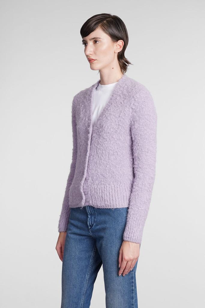 Ami Alexandre Mattiussi Cardigan In Viola Wool商品第4张图片规格展示