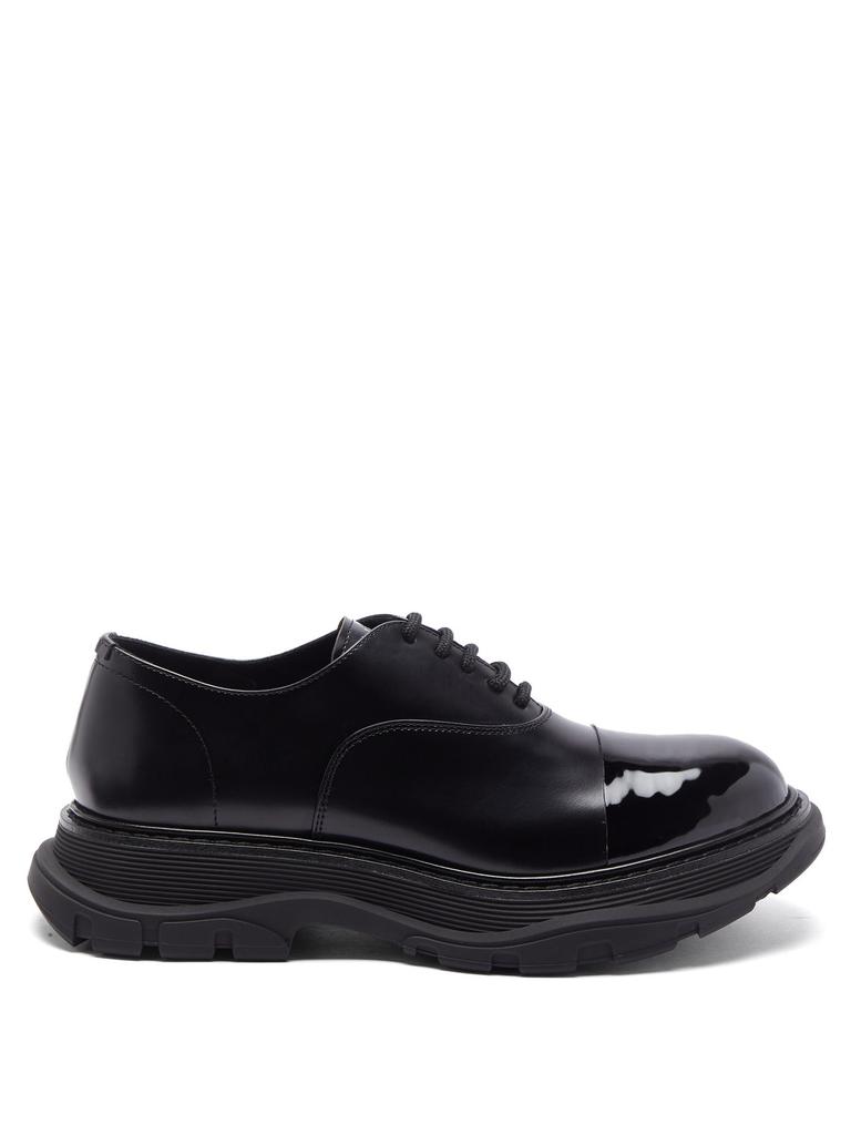 Tread patent-toecap leather Derby shoes商品第1张图片规格展示