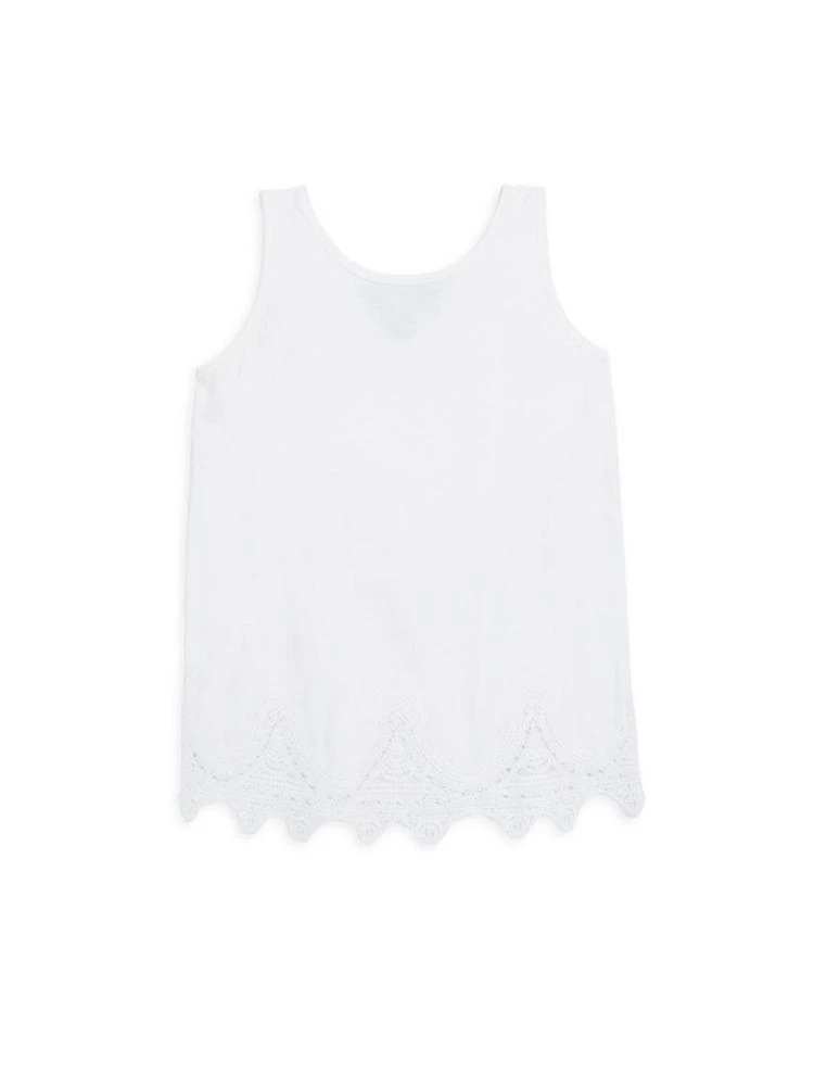 商品Ralph Lauren|Girl's Lace-Trimmed Tank Top,价格¥83,第1张图片