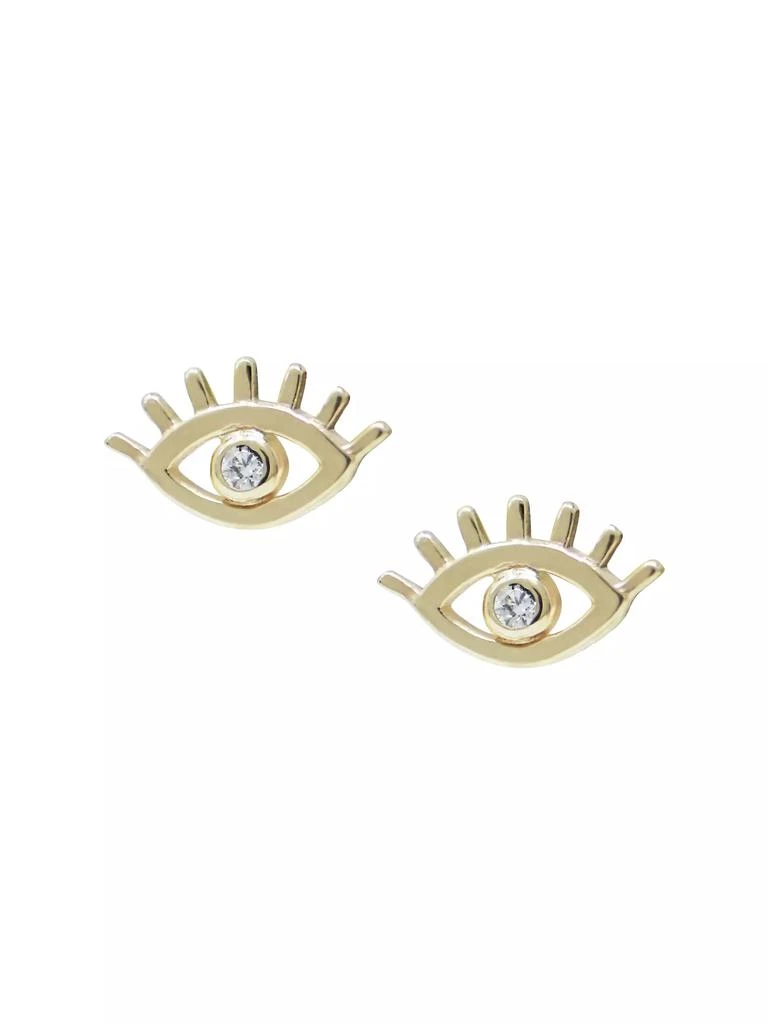 商品Anzie|Anzie X Mel Soldera 14K Yellow Gold & 0.03 TCW Diamond Eye Stud Earrings,价格¥2960,第1张图片