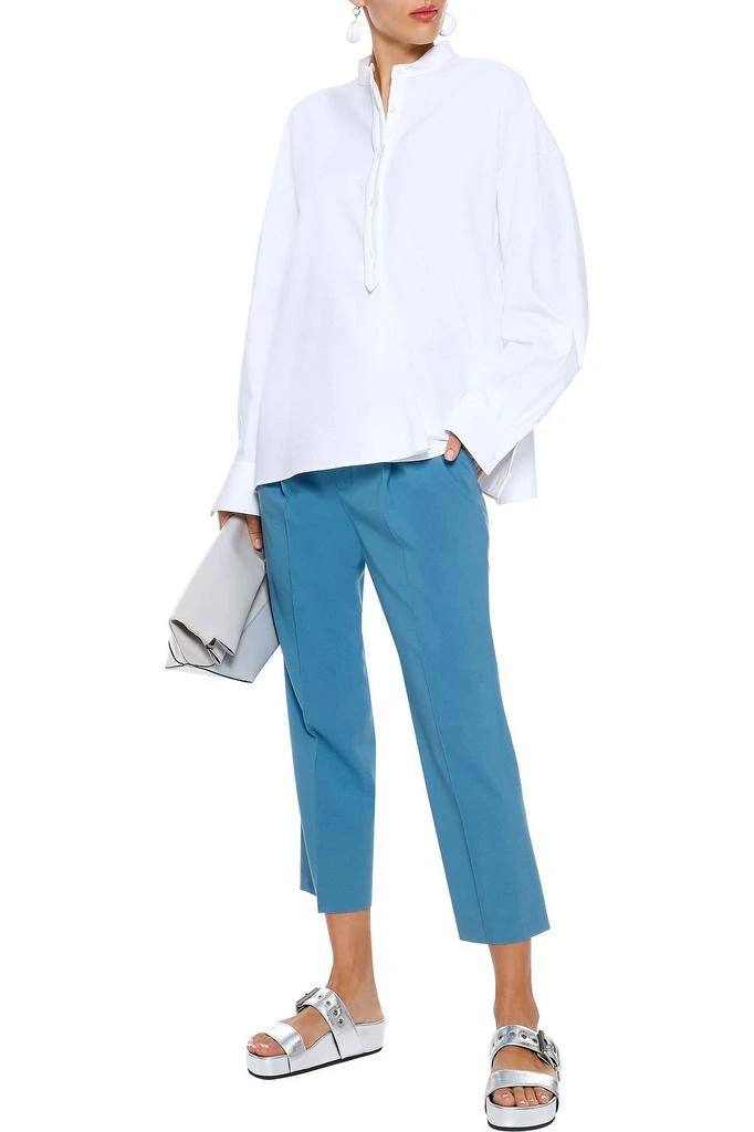 商品Chloé|Cropped wool-blend straight-leg pants,价格¥2119,第2张图片详细描述