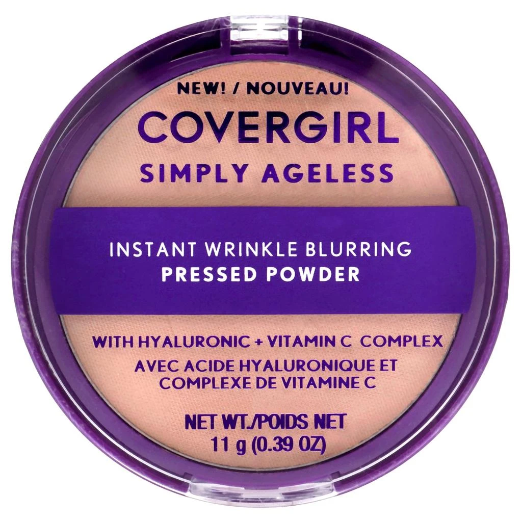 商品Covergirl|CoverGirl Simply Ageless Instant Wrinkle Blurring Pressed Powder - 240 Natural Beige For Women 0.39 oz Powder,价格¥103,第1张图片