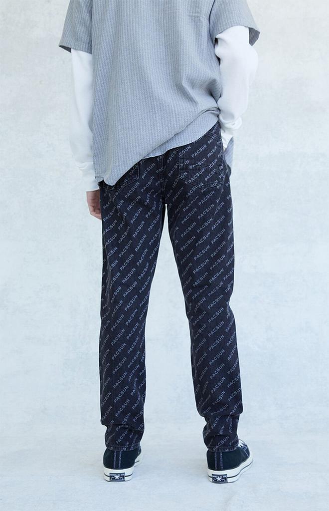 商品PacSun|Monogram Slim Taper Rigid Jeans,价格¥124,第6张图片详细描述