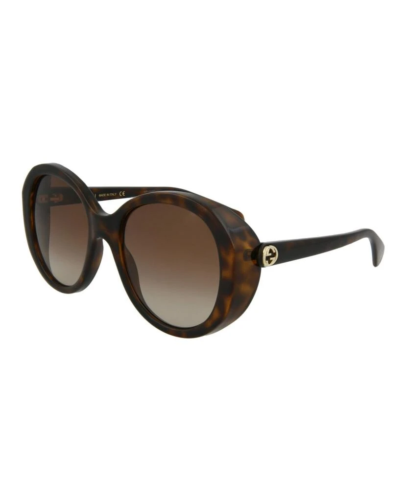 商品Gucci|Round-Frame Injection Sunglasses,价格¥872,第2张图片详细描述