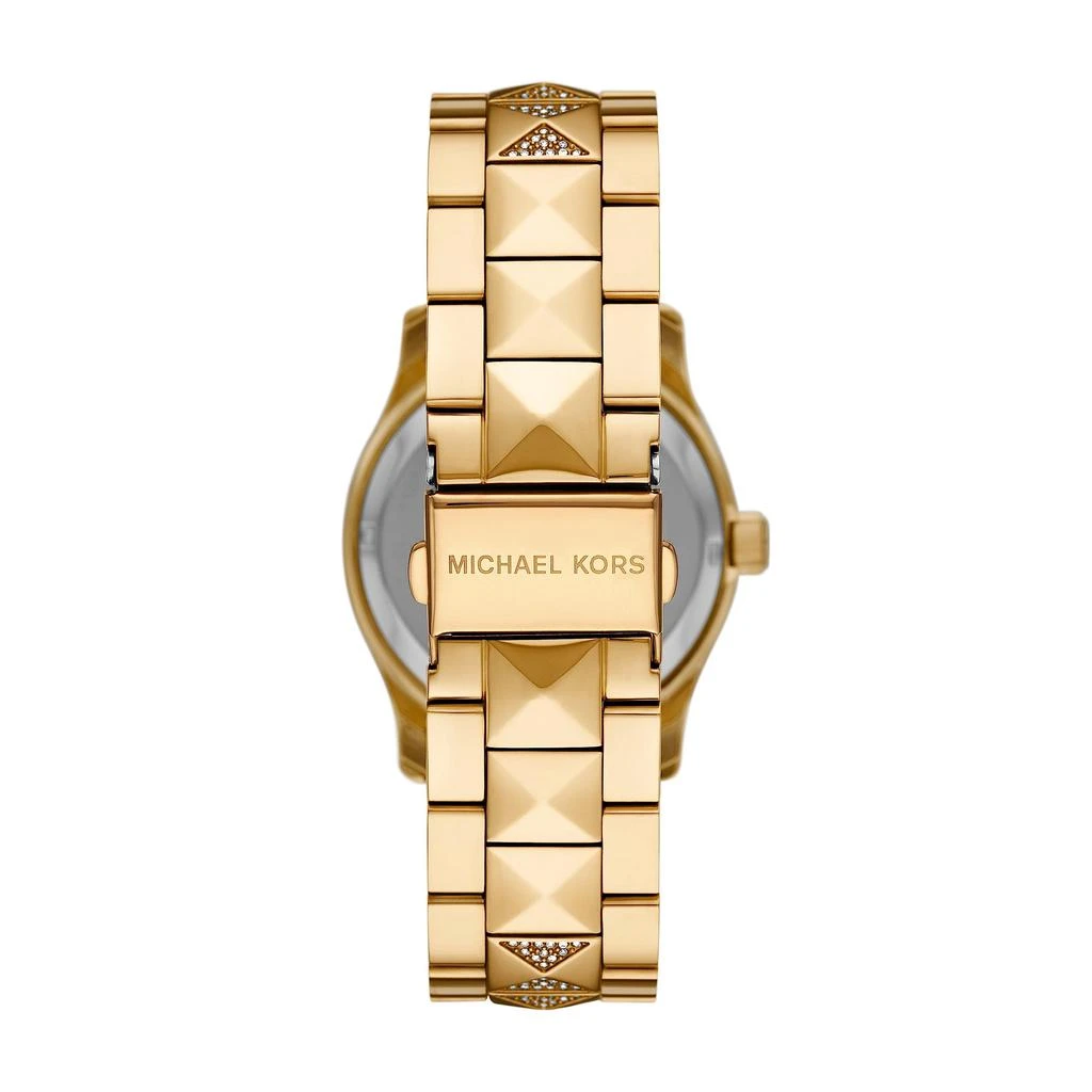 商品Michael Kors|MK7390 - Runway Three-Hand Gold-Tone Stainless Steel Watch,价格¥2197,第3张图片详细描述