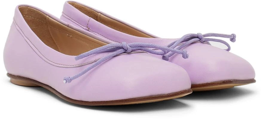 商品MAISON MARGIELA|Kids Purple Ballerina Flats,价格¥638,第4张图片详细描述
