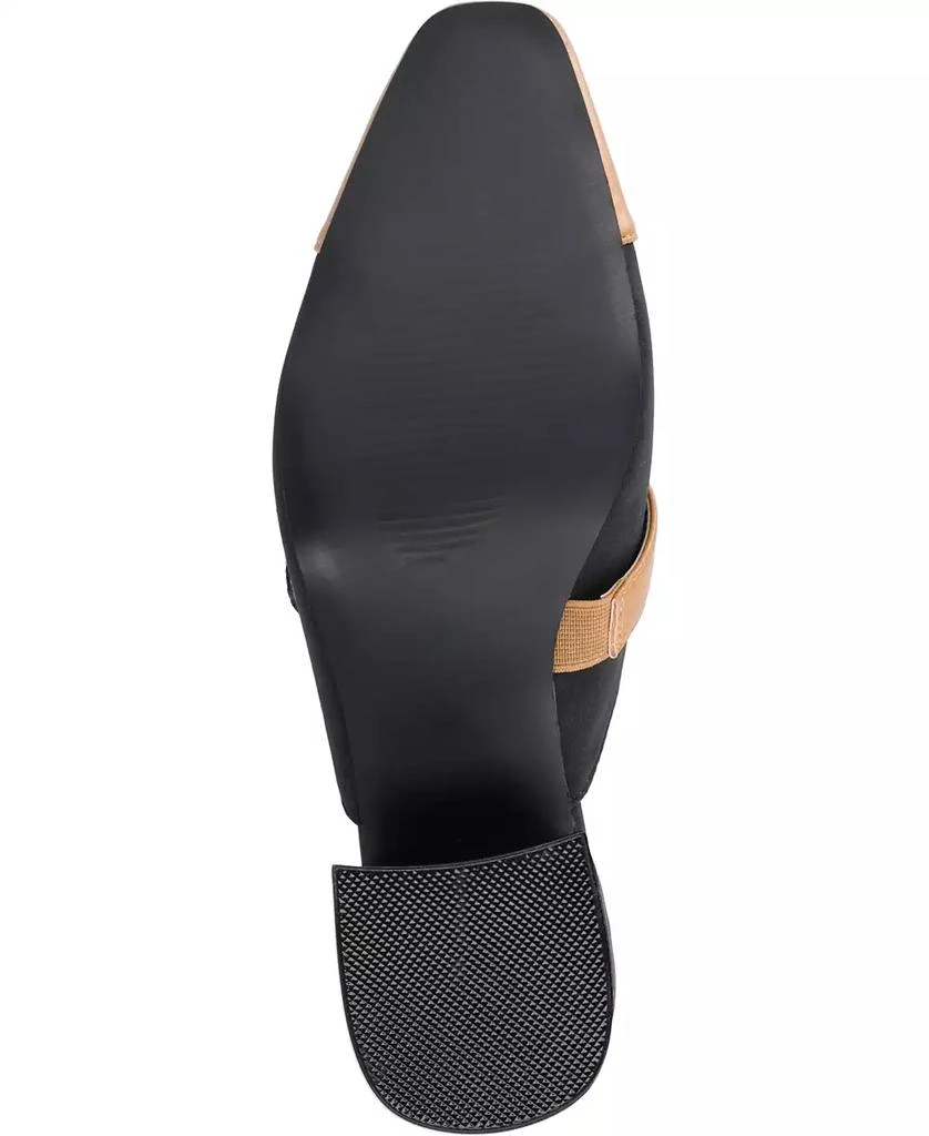 商品Journee Collection|Women's Dalla Block Heel Mary Jane Mules,价格¥242,第5张图片详细描述