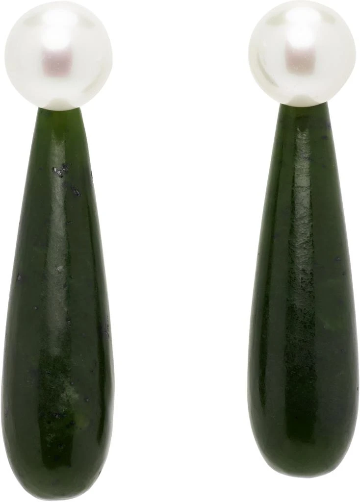 商品Sophie Buhai|Small Angelyne Jade Earrings,价格¥6079,第1张图片