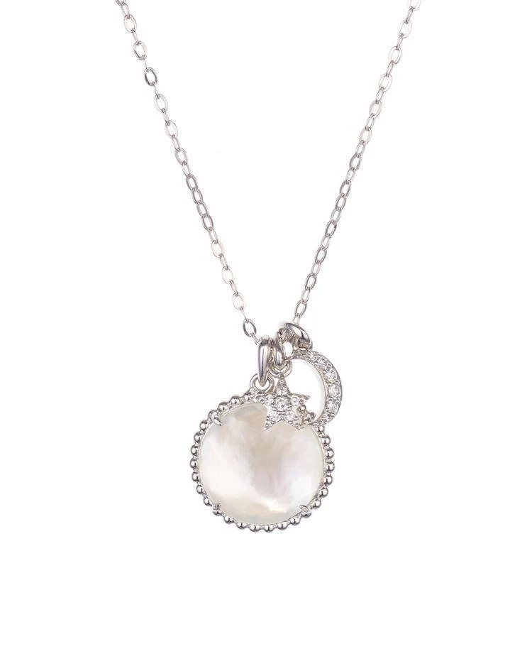 商品Nadri|Caviar Disc Pendant Necklace, 16",价格¥467,第3张图片详细描述
