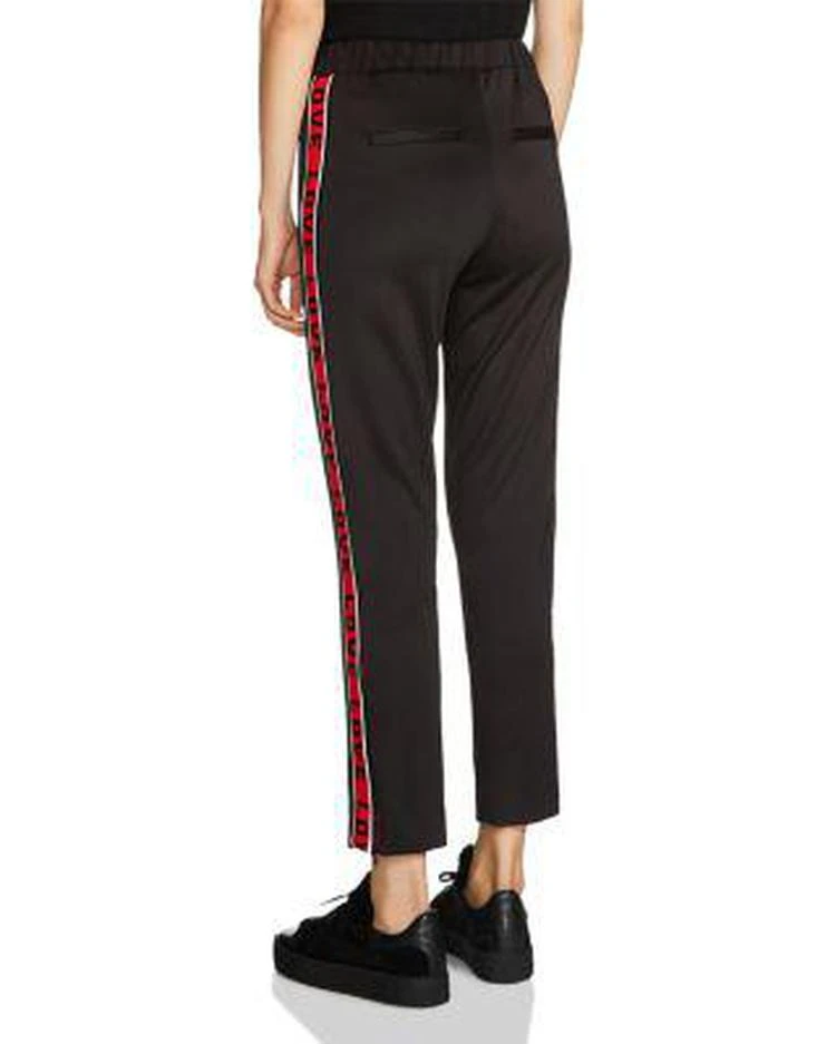 商品Maje|Poly Striped "Love" Graphic Track Pants,价格¥1962,第2张图片详细描述