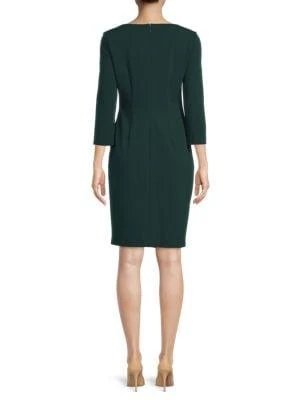 商品Calvin Klein|Solid Pleated Dress,价格¥263,第2张图片详细描述