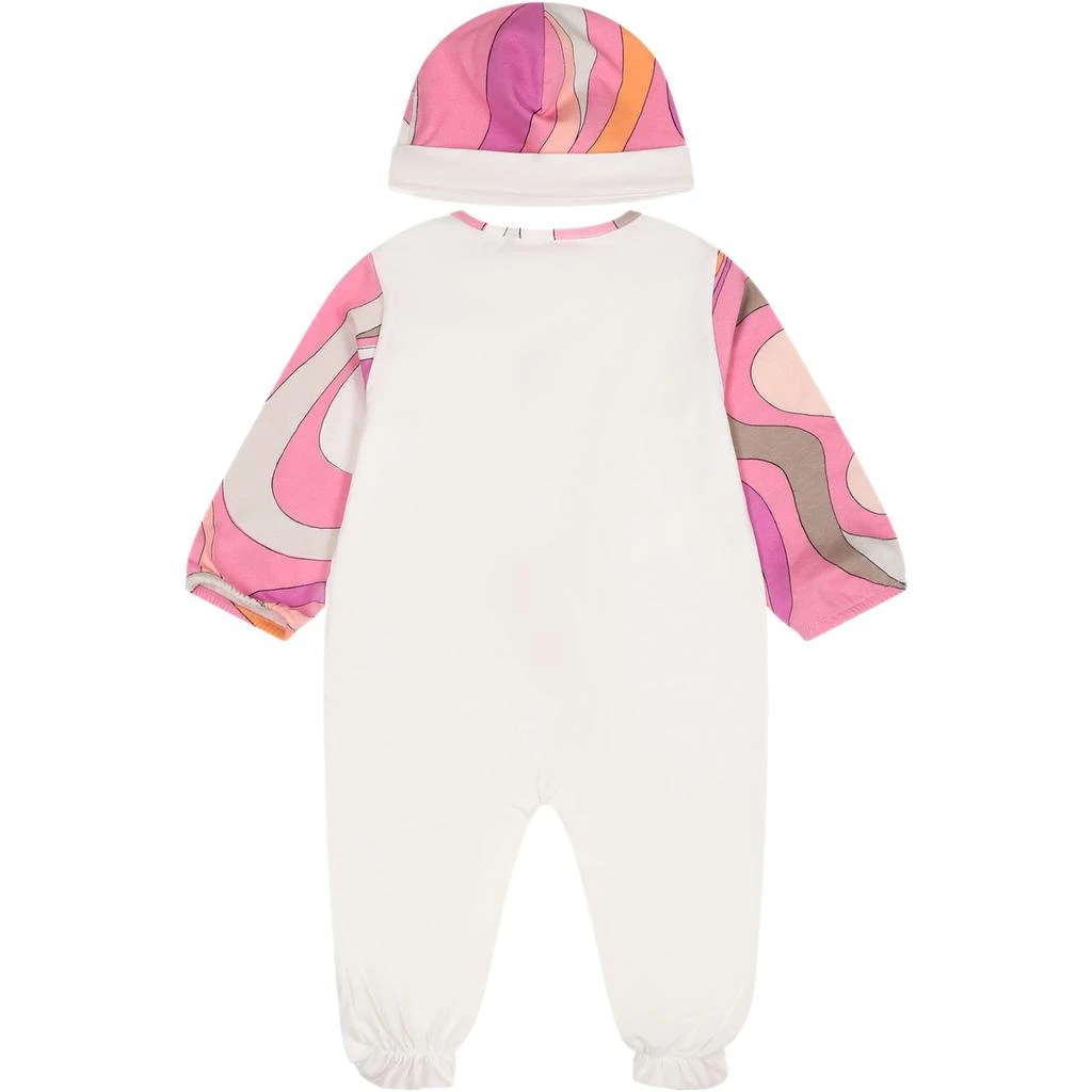 商品Pucci|Pink Dress Fro Baby Girl With Logo And Print,价格¥2065,第2张图片详细描述