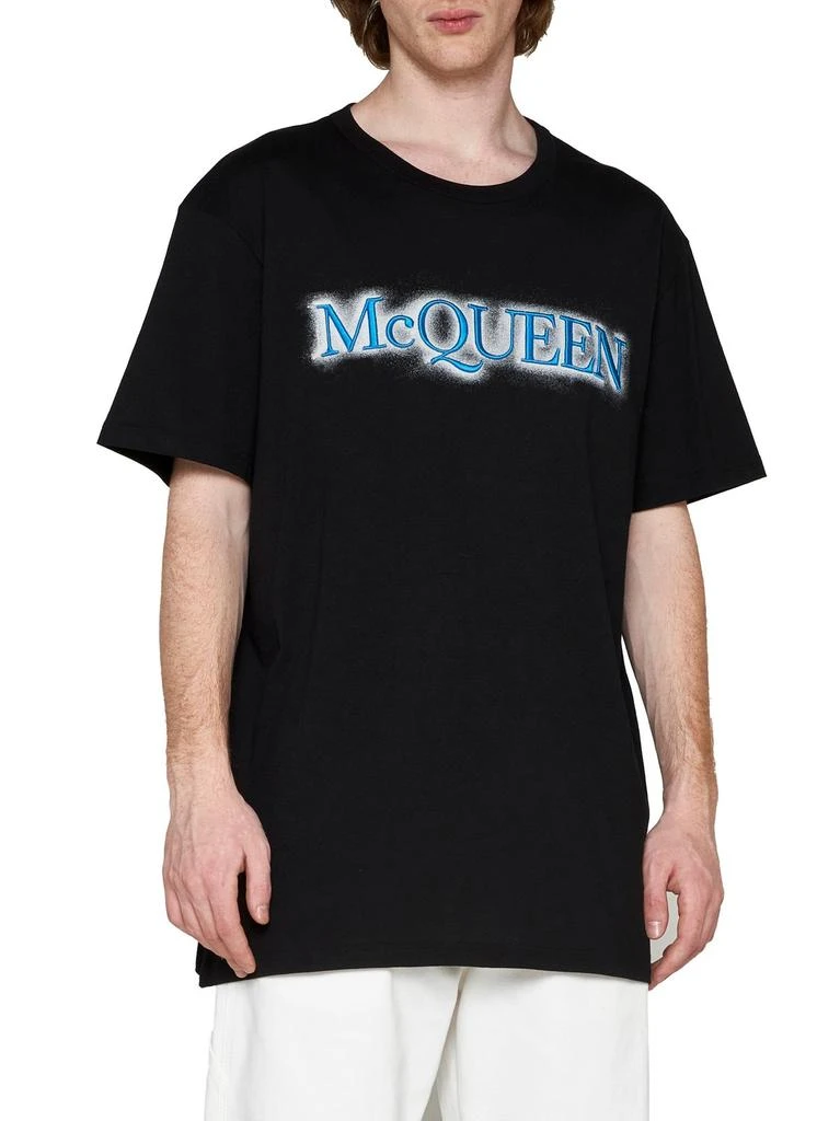 商品Alexander McQueen|Alexander McQueen Logo Printed Crewneck T-Shirt,价格¥2767,第3张图片详细描述