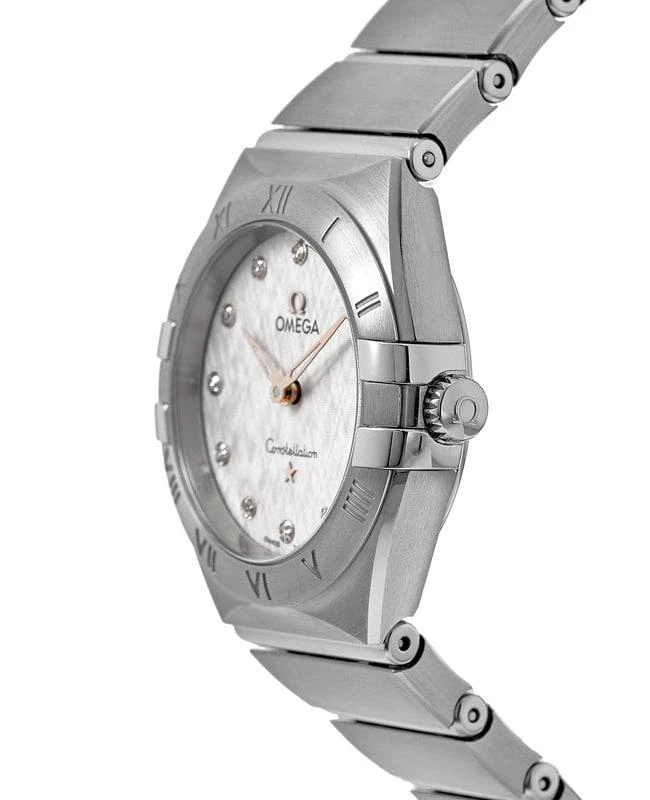 商品Omega|Omega Constellation Manhattan Quartz 28mm Silver Dial Diamond Stainless Steel Women's Watch 131.10.28.60.52.001,价格¥29638,第3张图片详细描述