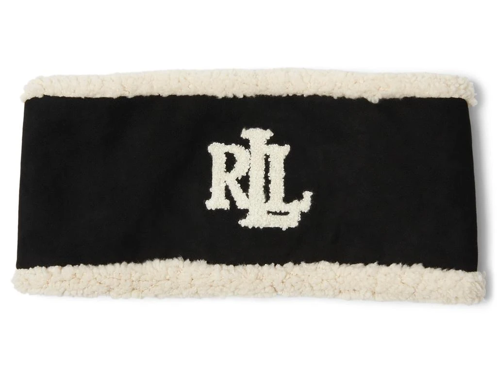 商品Ralph Lauren|Faux Fur Real Suede Logo Headband,价格¥509,第1张图片