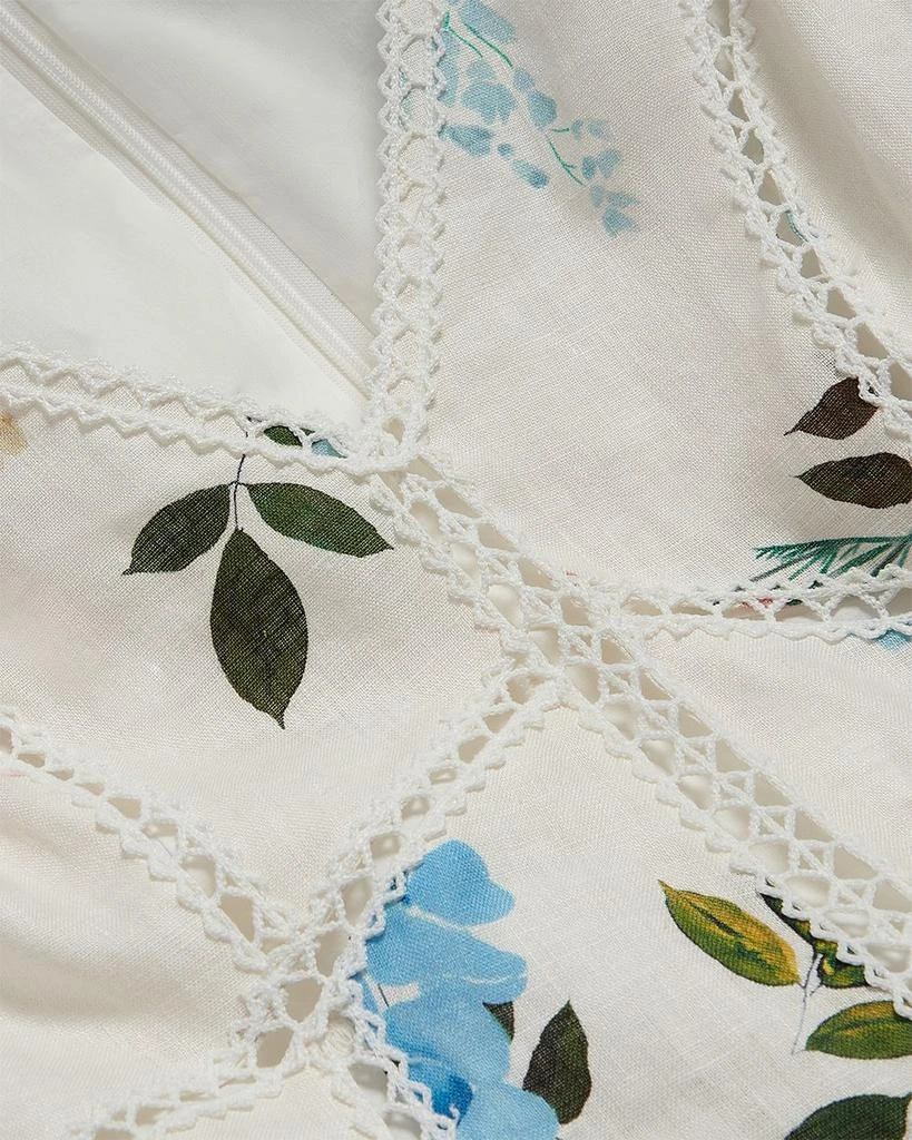 Belvida Linen Floral Lace Trim Dress 商品