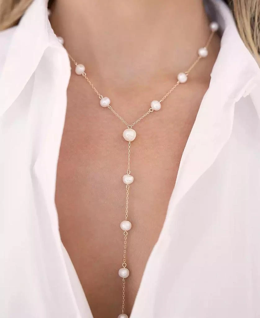 商品Ettika Jewelry|Dripping Mother of Pearl Lariat Necklace,价格¥667,第3张图片详细描述