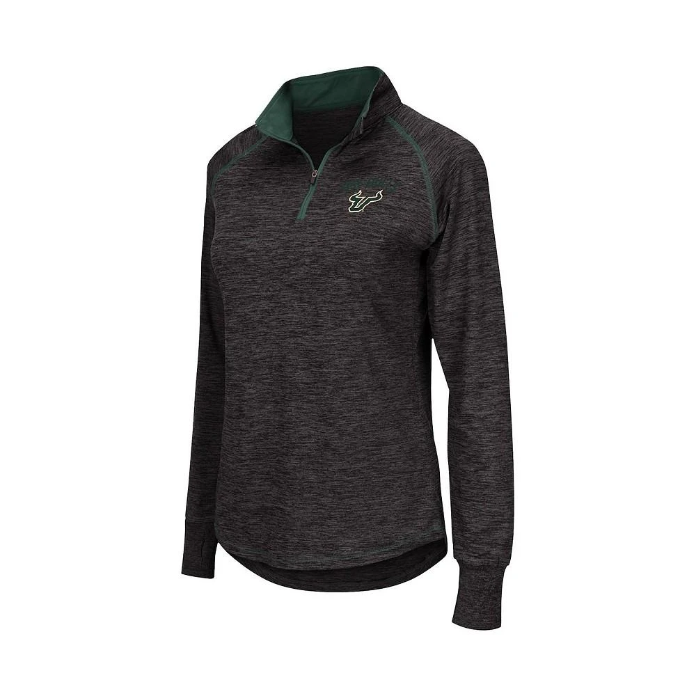 商品Colosseum|Women's Black South Florida Bulls Bikram Quarter-Zip Pullover Jacket,价格¥248,第4张图片详细描述