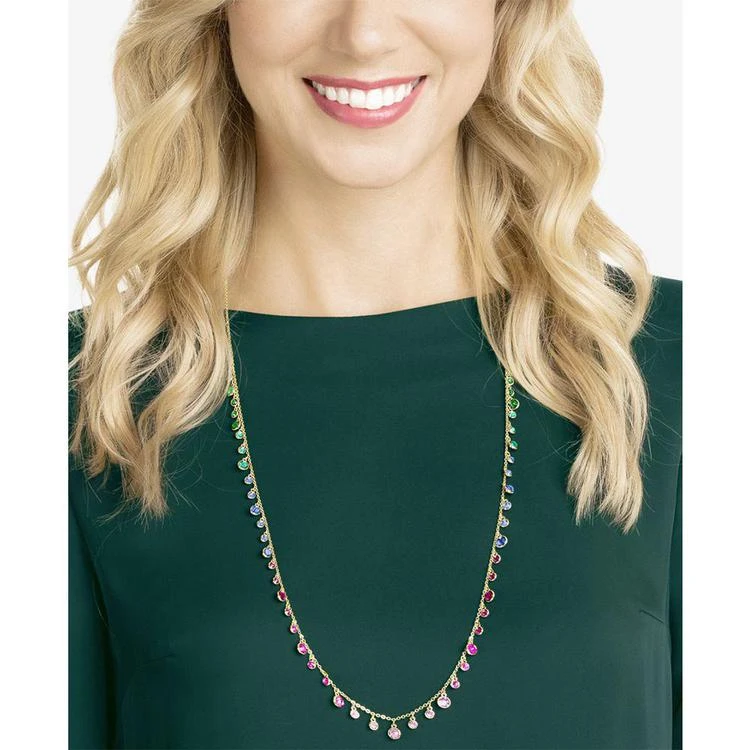 商品Swarovski|Gold-Tone Multicolor Crystal 33-1/2" Statement Necklace,价格¥1474,第2张图片详细描述