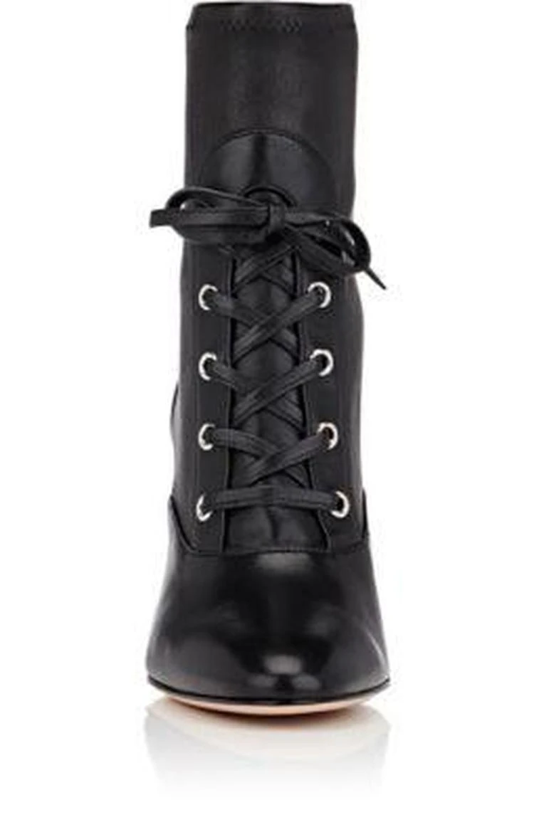 商品Gianvito Rossi|Leather Lace-Up Ankle Boots,价格¥5720,第4张图片详细描述